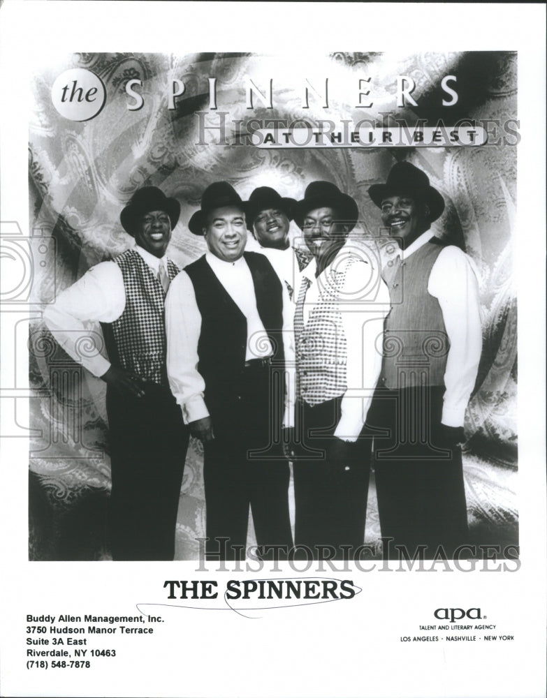 Press Photo The Spinners Entertainers