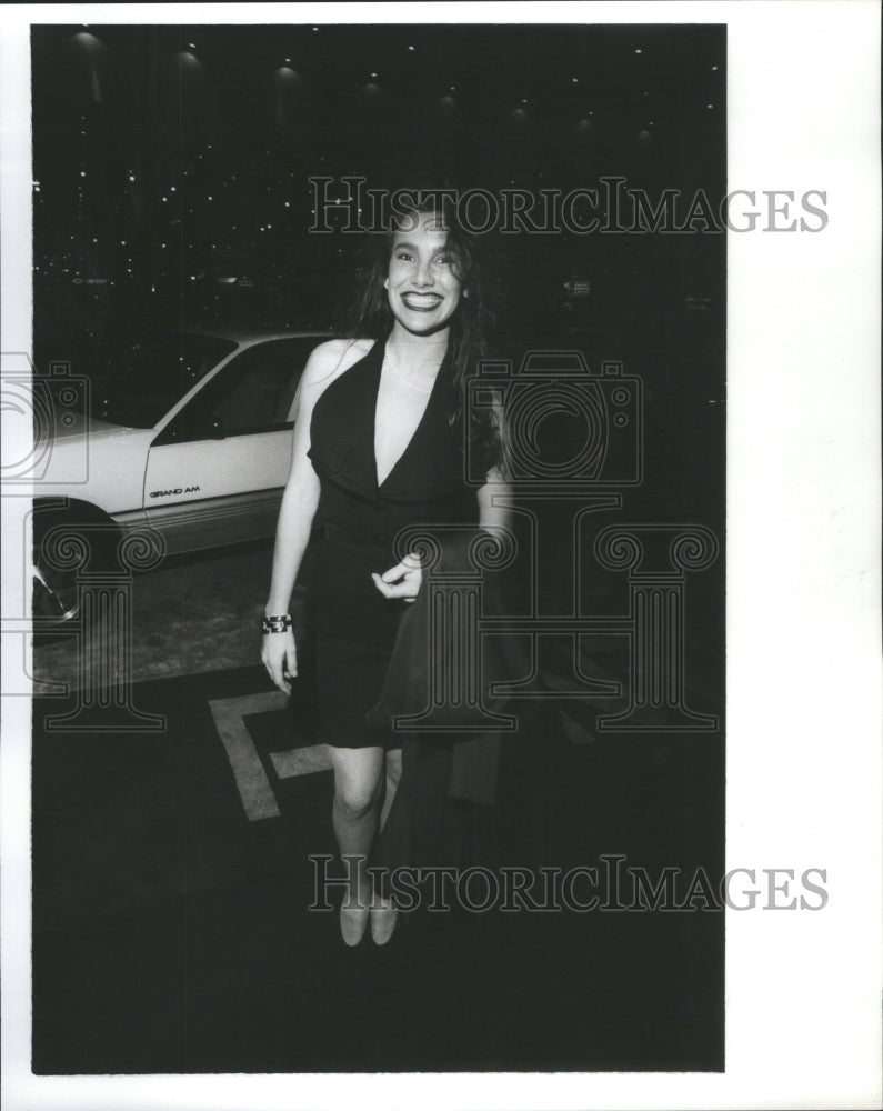 1990 Press Photo Michelle Stacey Model Auto Show