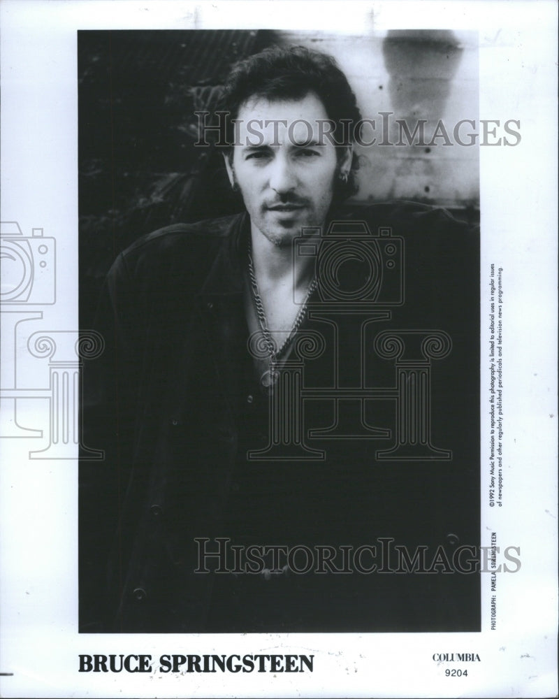 1992 Press Photo Bruce Springsteen American singer