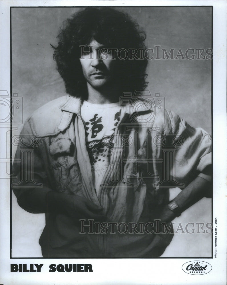 1988 Press Photo Billy Squier American Rock Musician.