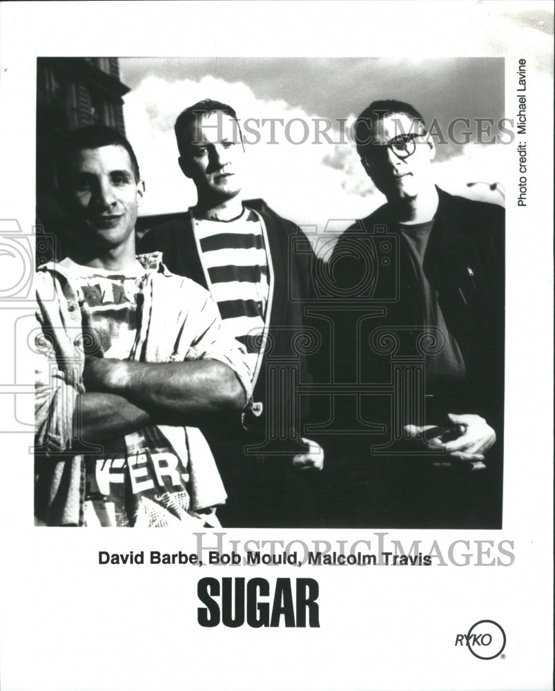 1992 Press Photo Sugar David Barbe Bob Mould,Malcolm