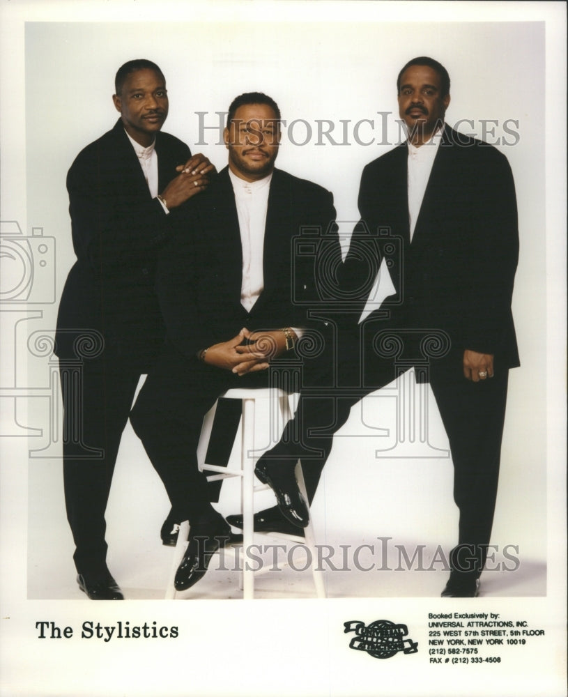 1995 Press Photo The Stylistics Soul Singers Musicians