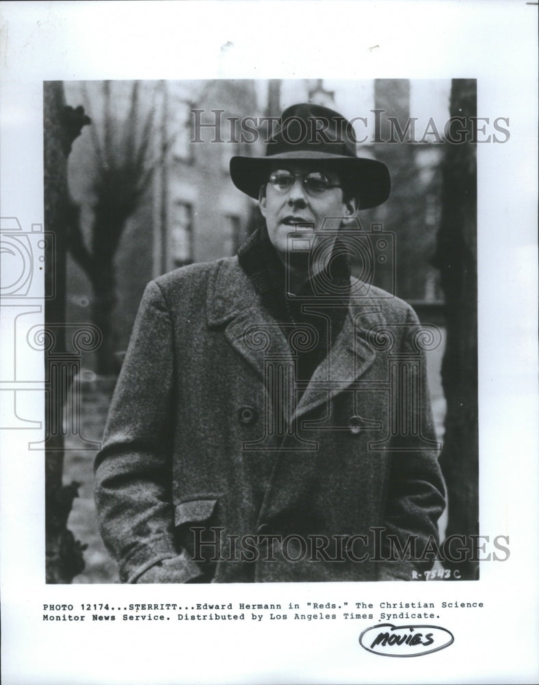 1982 Press Photo Actor Edward Hermann