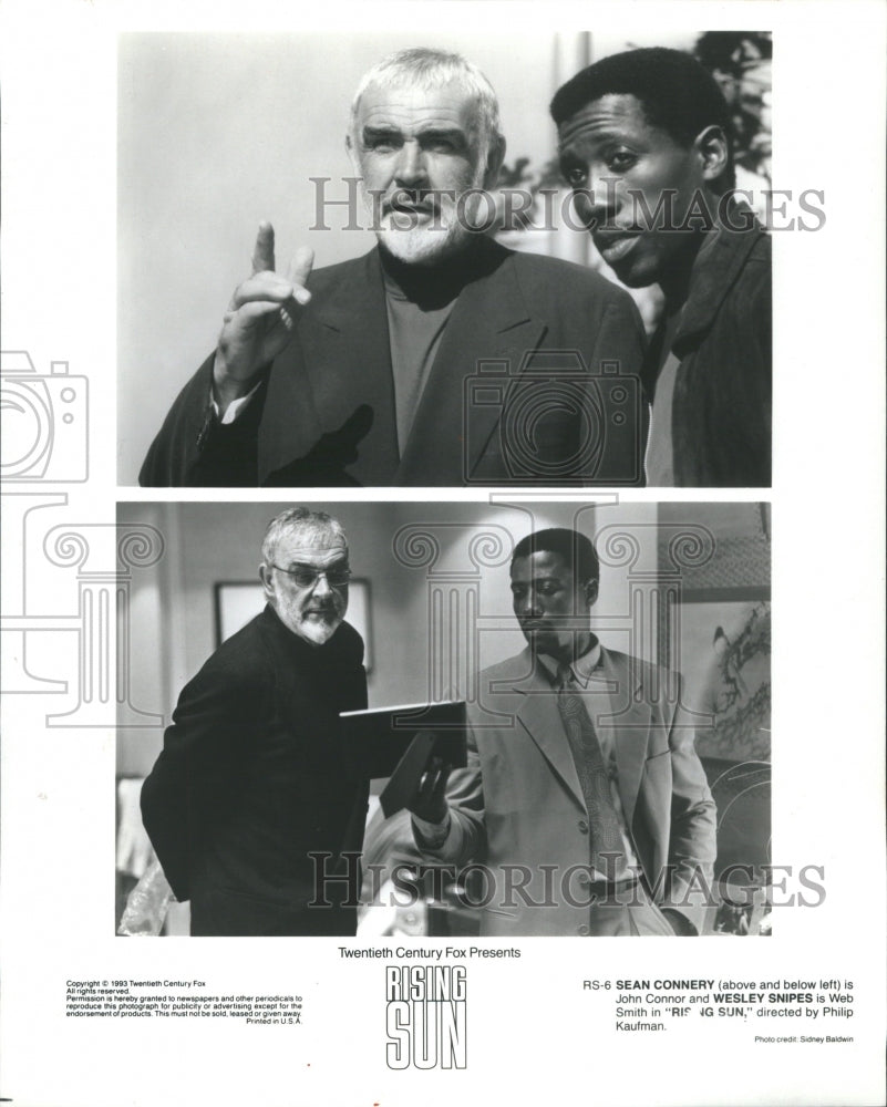 1993 Press Photo Sean Connery-Wesley Snipes,Rising Sun