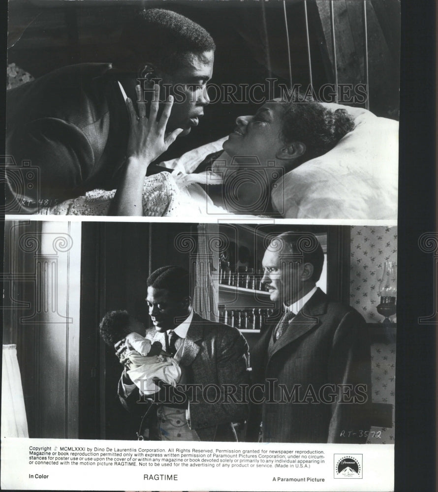 1982 Press Photo James Cagney,Howard Rollins,Debbie All