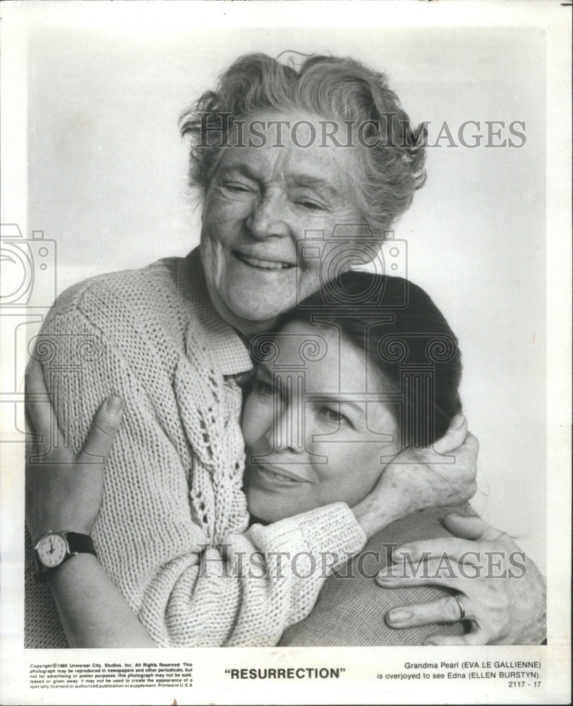 1981 Press Photo Eva Le Gallienne Ellen Burstyn