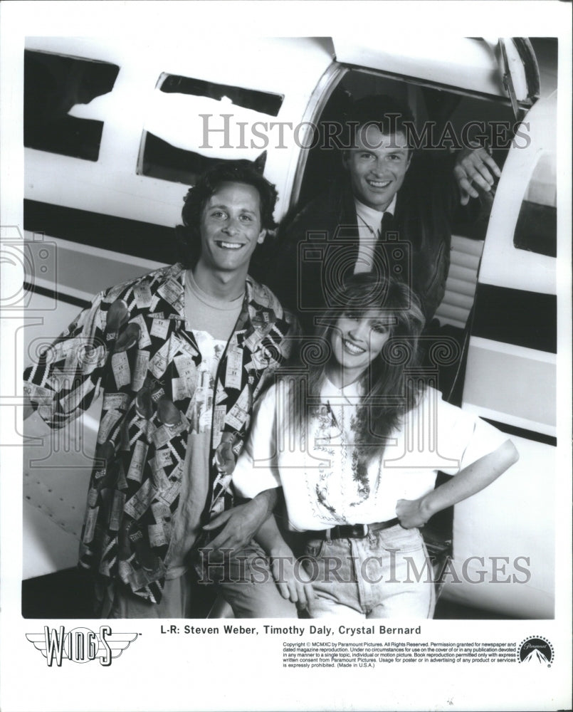 1993 Press Photo Wings LR Steven Weber Timothy Daly TV