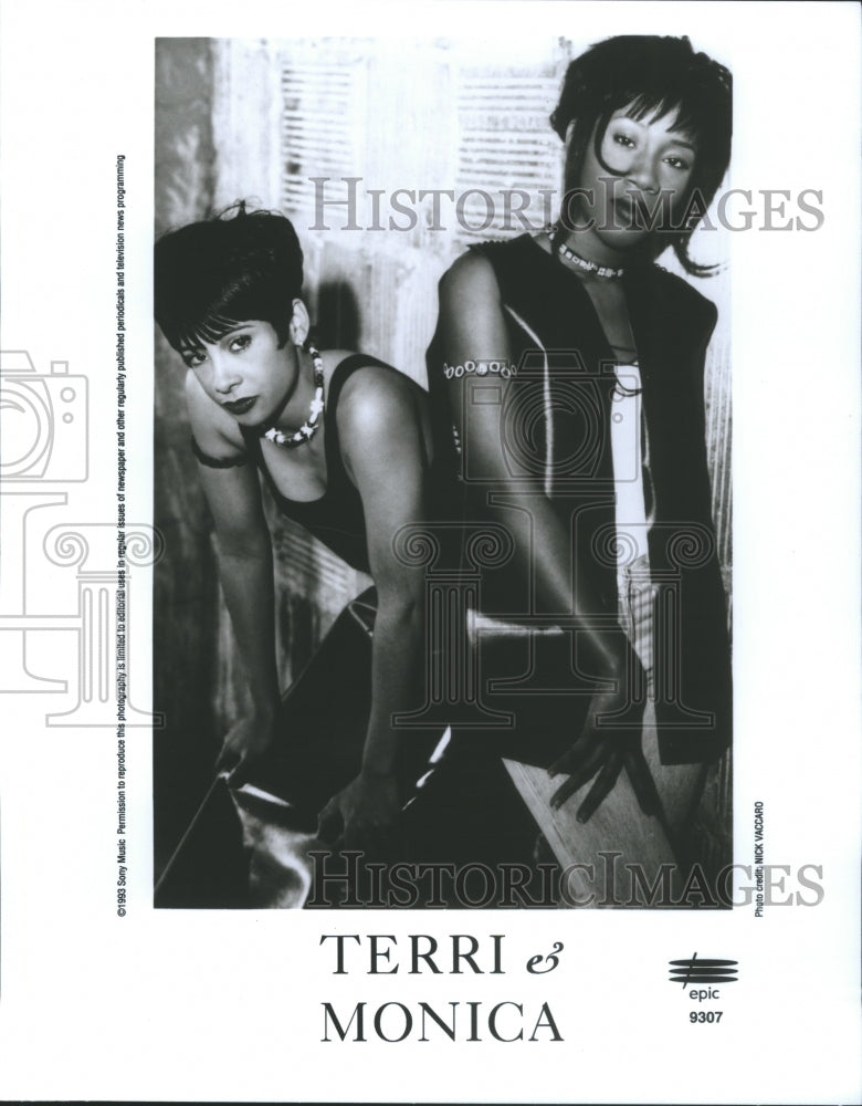 1993 Press Photo Terri Monica R B Duo Jack Swing Gyrlz