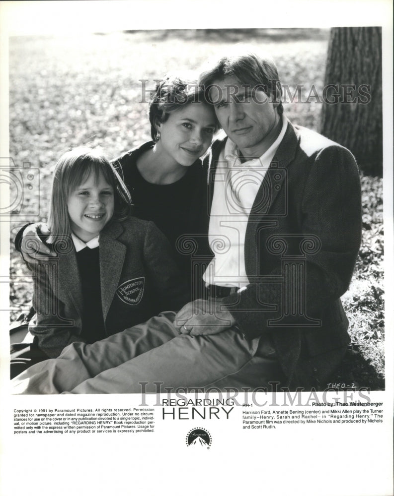 1991 Press Photo Regarding Henry Harrison Ford American