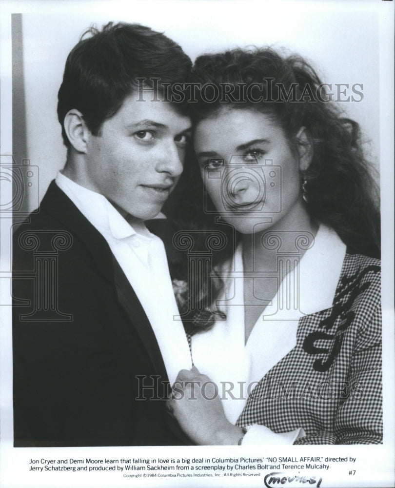 1984 Press Photo Jon Cryer and Demi Moore, actors