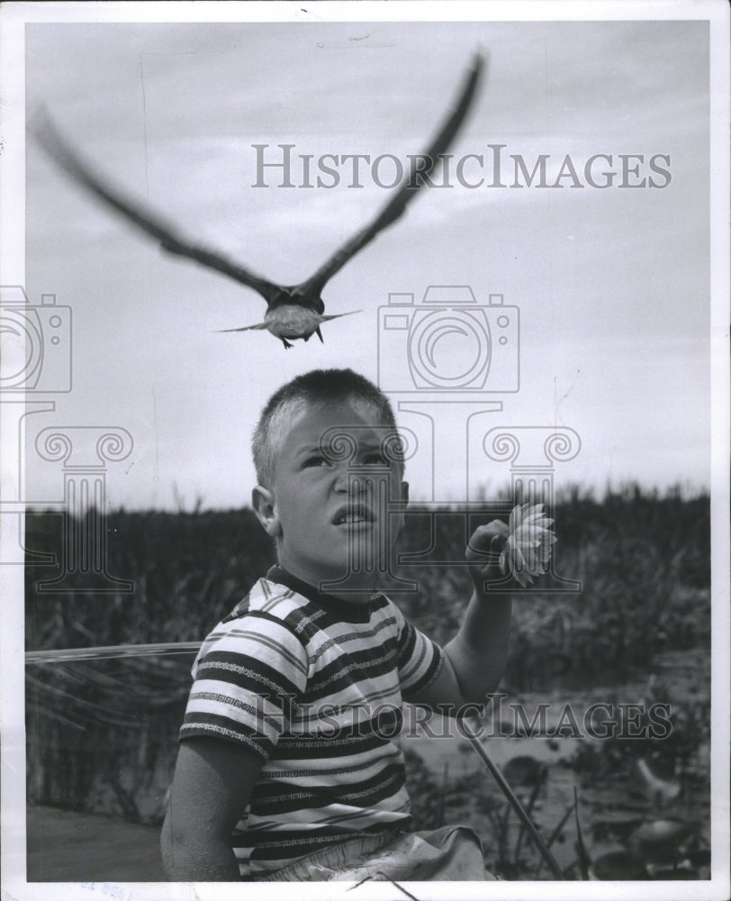 1961 Press Photo Dead stream Area Mnshegon River Sports