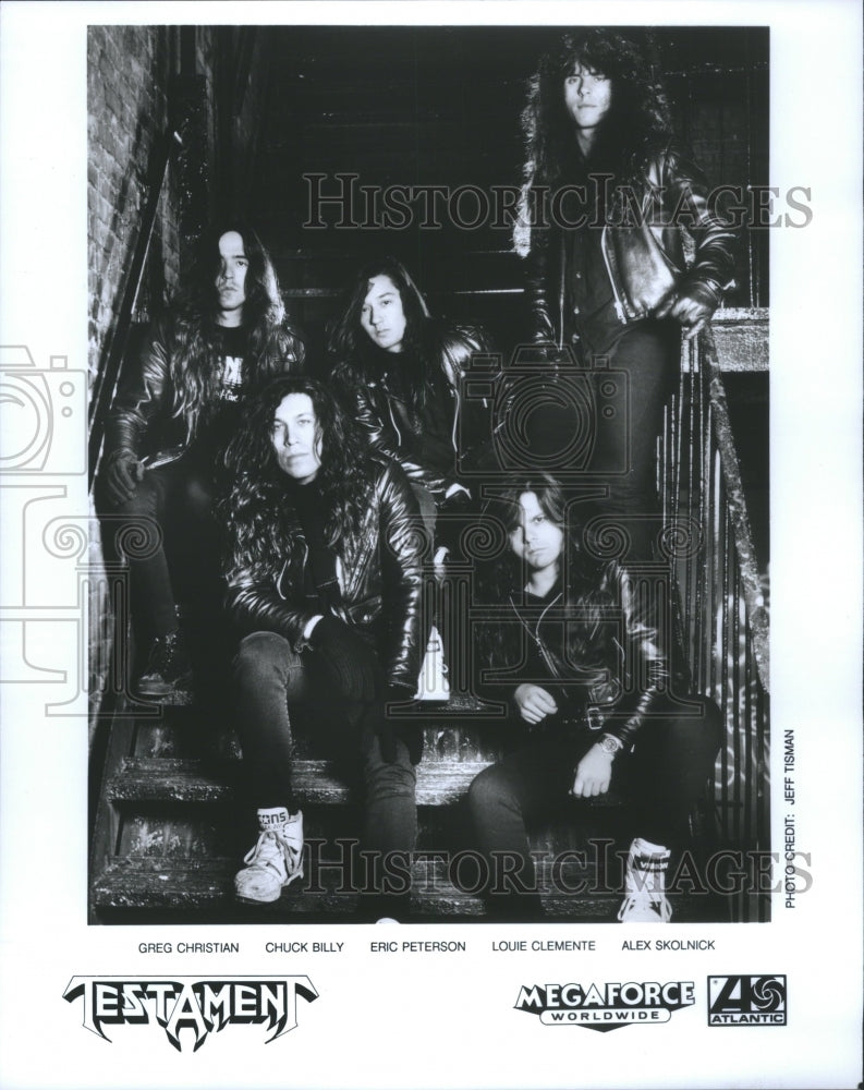 1991 Press Photo Testament Band Greg Christian Chuclk