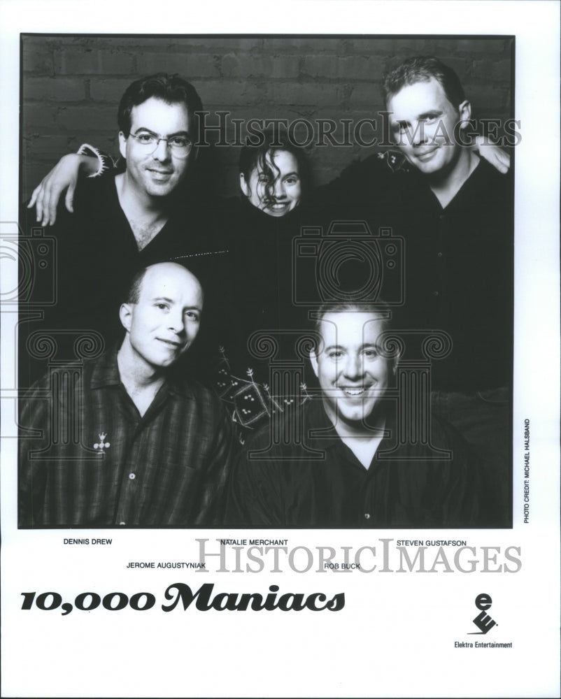 1993 Press Photo 10,000 Maniacs Rock Band Dennis Drew