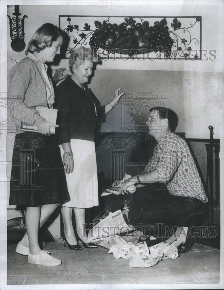 1961 Press Photo Joan Smiley Mrs Marion Steward David