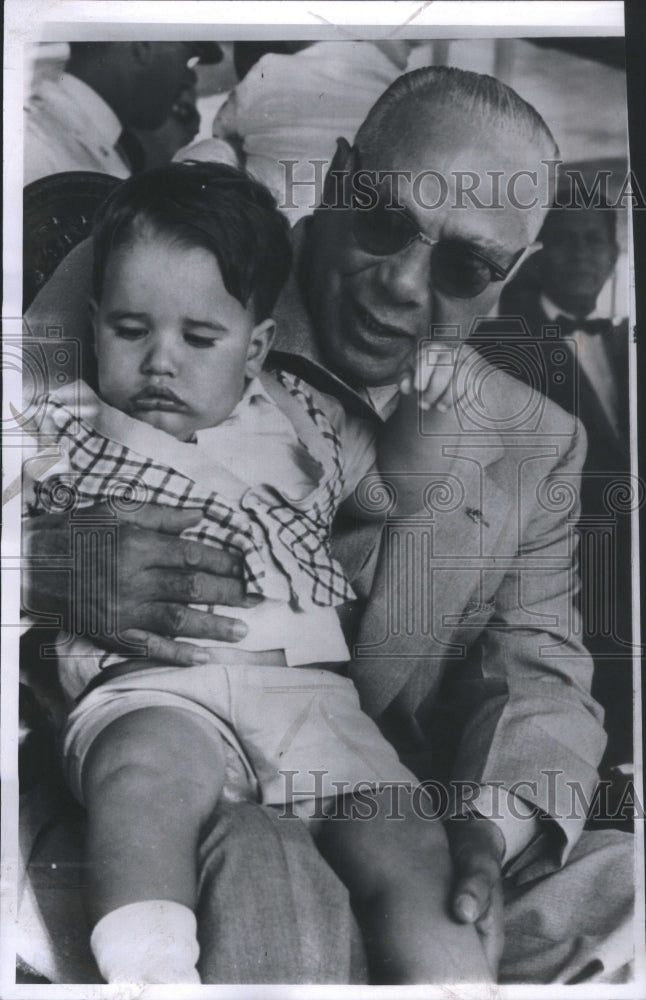 1961 Press Photo Generalissimo Trujillo Grandchild