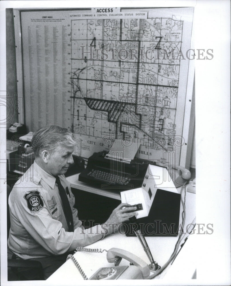 1977 Press Photo Farmington Hills Police Station