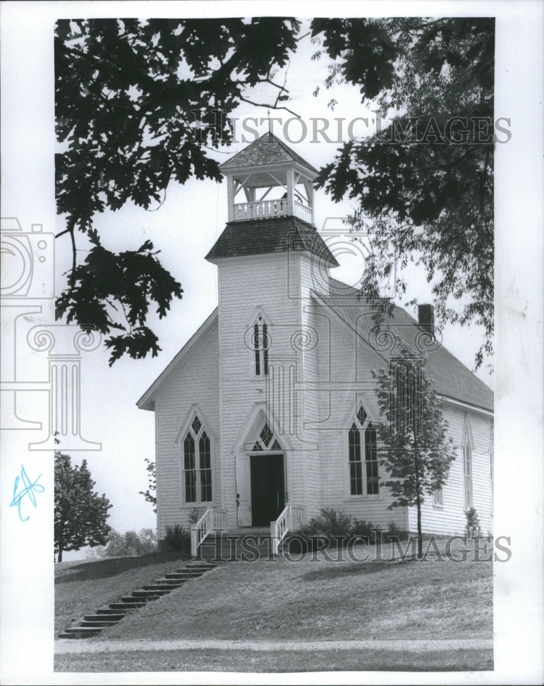 1977 Press Photo Church Charlton Park Michigan