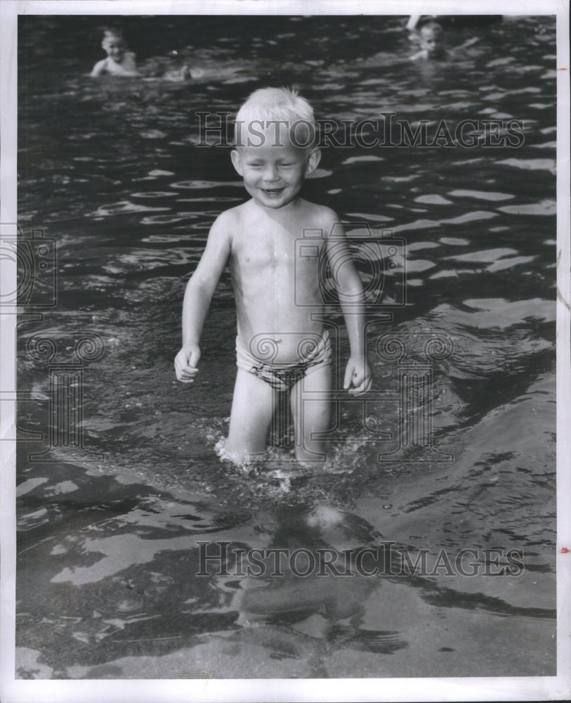 1953 Press Photo Ted Piwowar John Summer Children