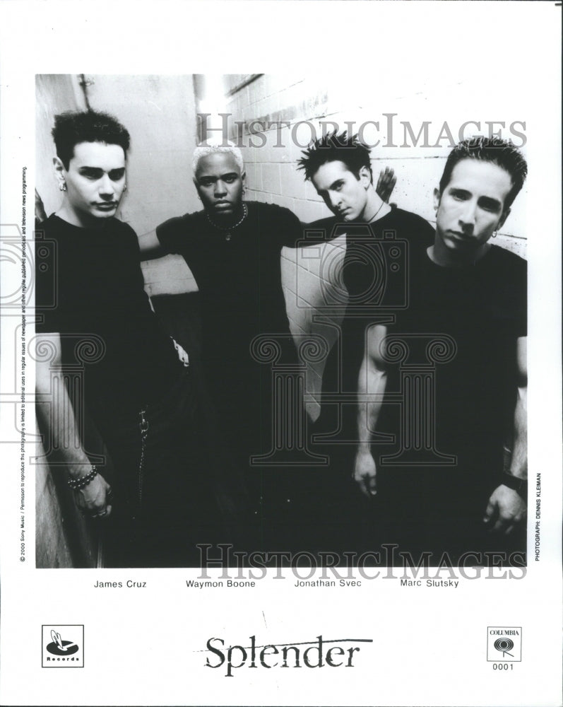 2001 Press Photo Splender Melodic Rock Band Waymon