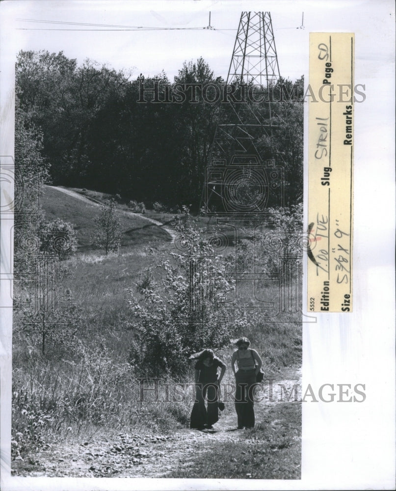 1974 Press Photo Stoney Creek Metro Park Woods Winds