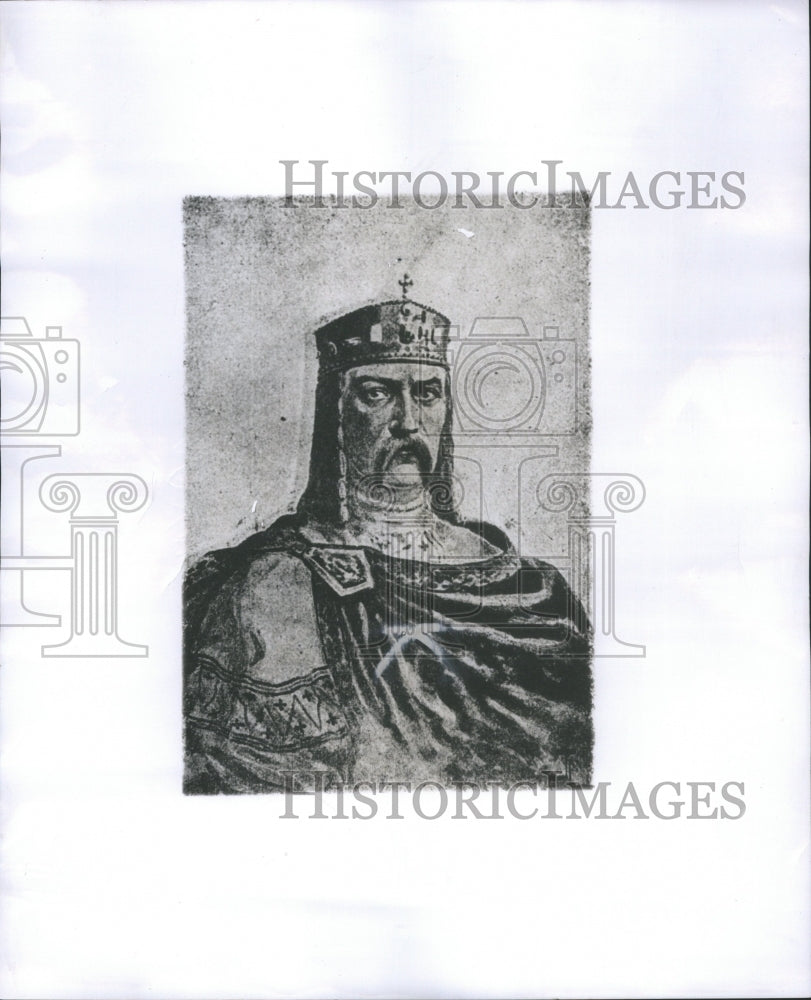 1956 Press Photo St Wolodymyr Painting