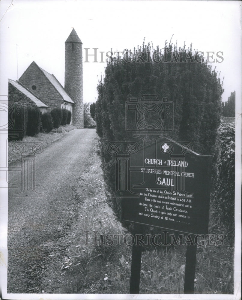 1964 Press Photo Patrick Reputdely Village Saul Church