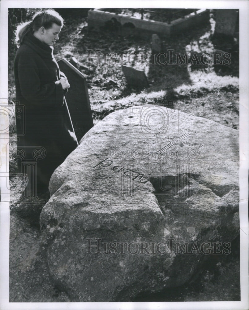 1958 Press Photo St Patrick Ireland Lies Downpatrick Co