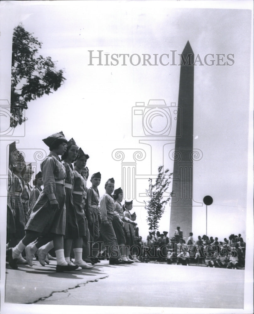 1959 Press Photo Safty Patrol Staff Junior Younger Stud