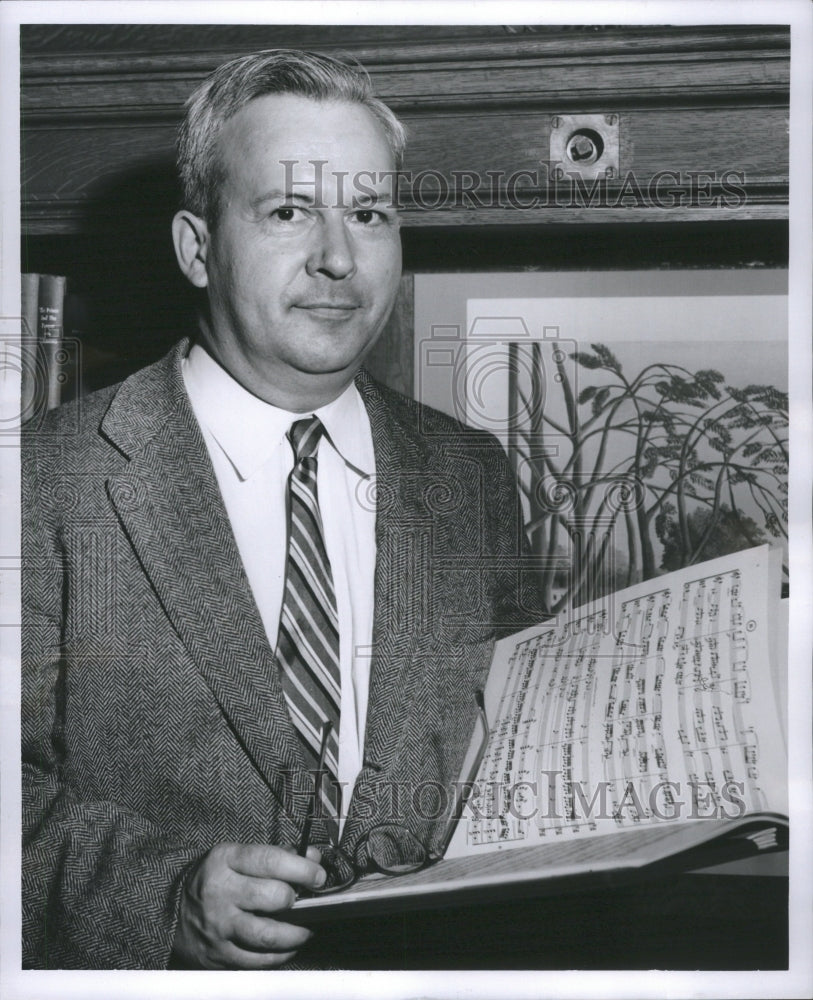 1955 Press Photo Kurtz Myers Music Library Association