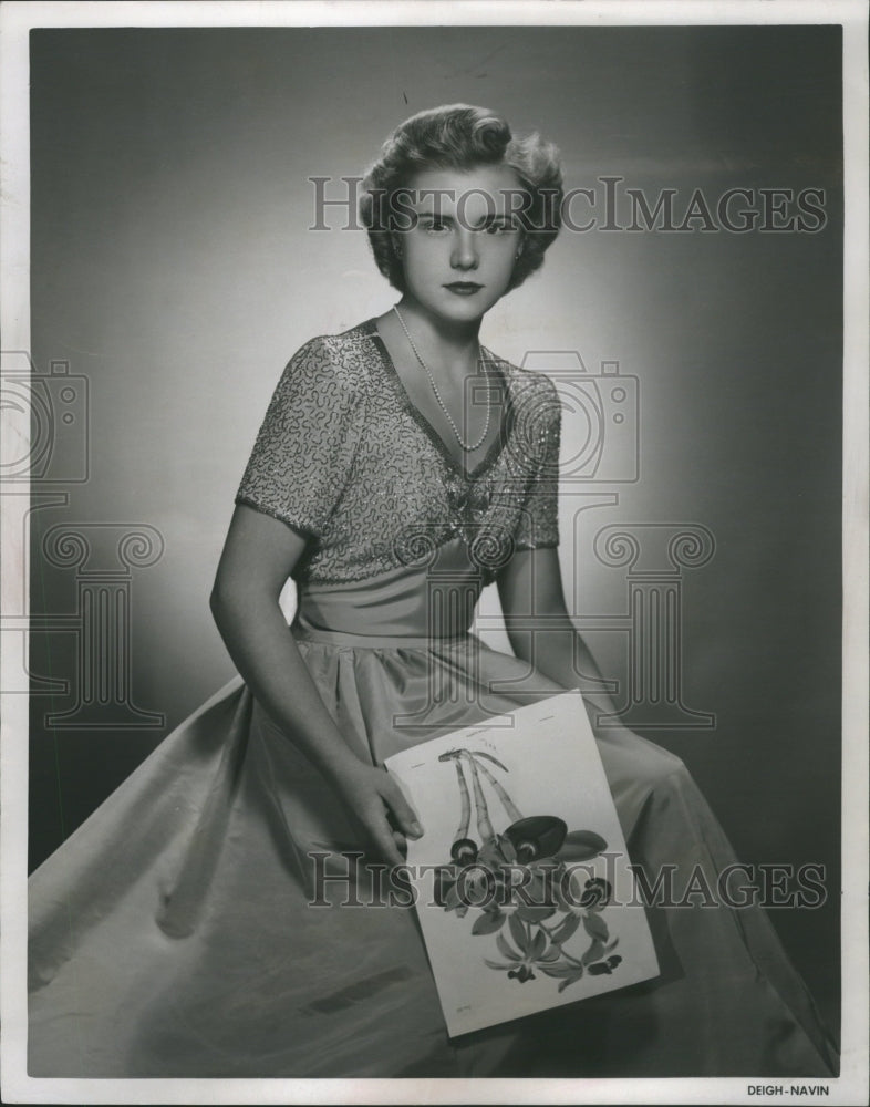 1946 Press Photo Mary Krentler Detrioit Society