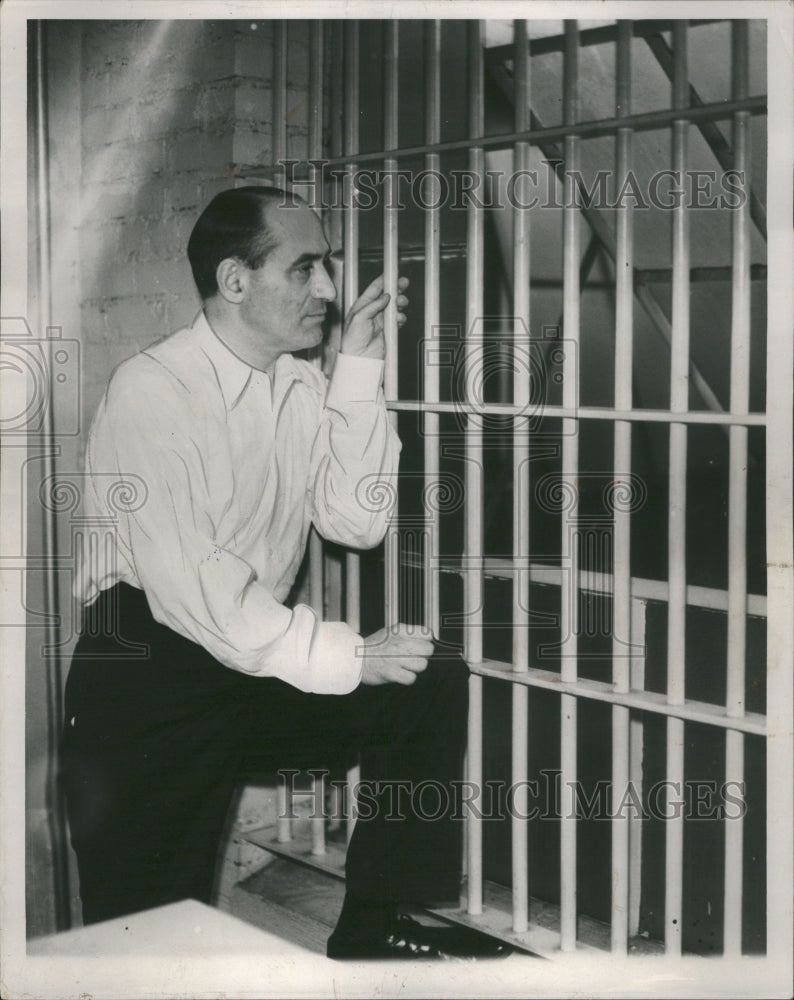 1934 Press Photo Alvin Meyer Murder Wayne County Jail