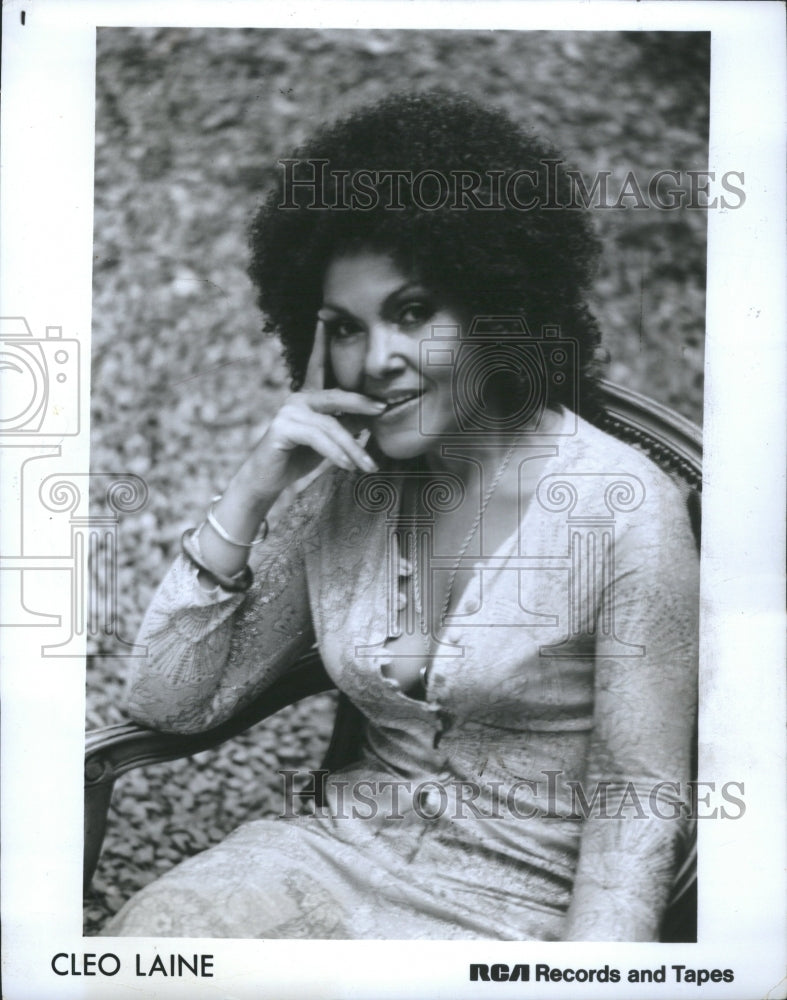 1980 Press Photo Dame Cleo Laine Dankworth Jazz Singer