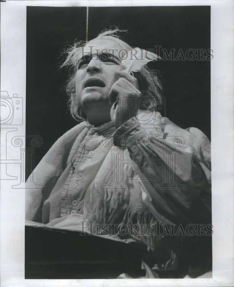 1974 Press Photo Lewis J Stadlen American Stage Screen