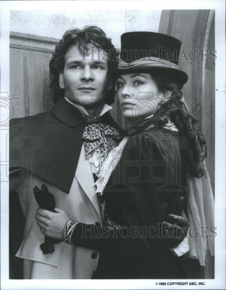 1985 Press Photo Patrick Swayze Lesley Anne Down North