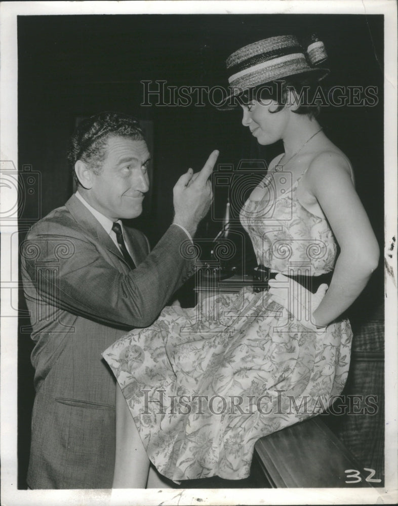 1962 Press Photo James Whitmore Susan Sillo