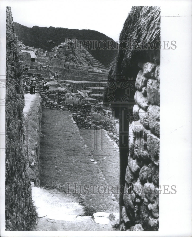 1974 Press Photo Machu Picchu Agriculture Terraces