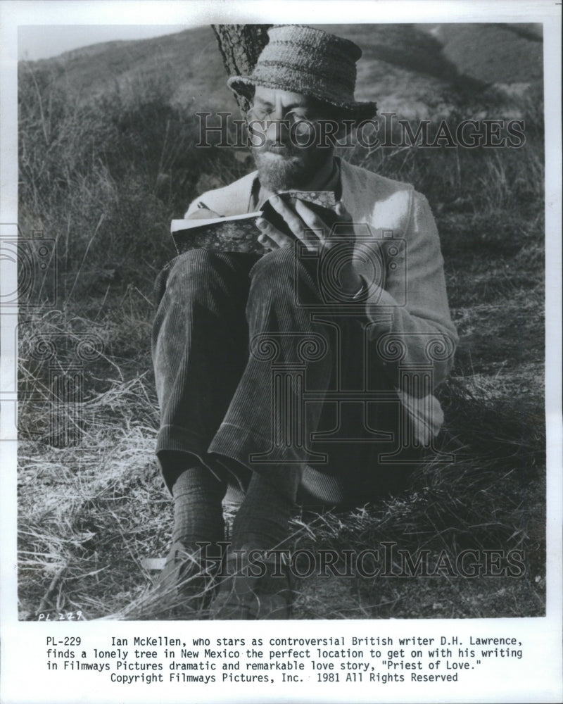 1981 Press Photo Ian McKellen D.H.Lawrence Priest Love