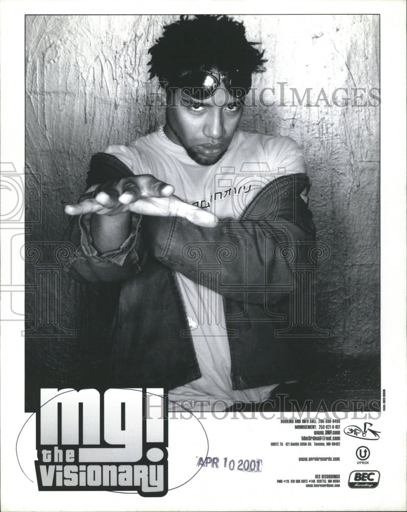 2001 Press Photo MG The Visionary Hop Artist Chrisitan