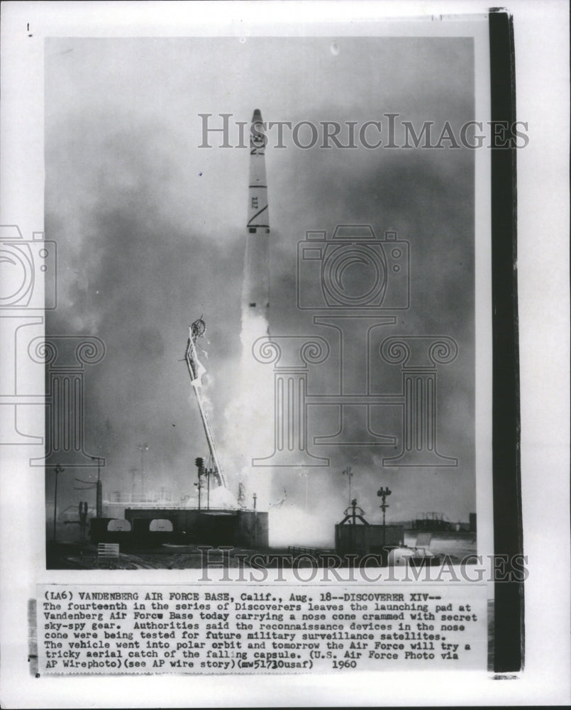 1960 Press Photo Satellite US Vandenberg