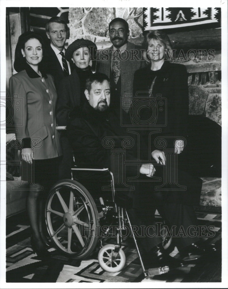 1993 Press Photo Don Galloway Barbara Anderson Mitchell