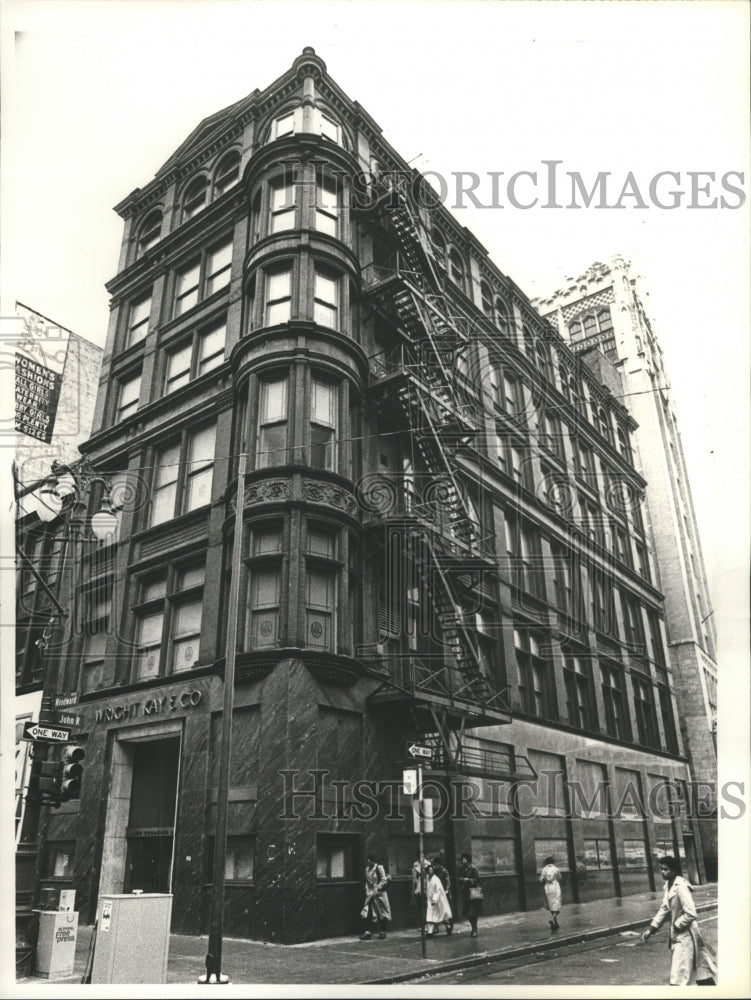 1980 Press Photo Exterior view of Wright Kay building