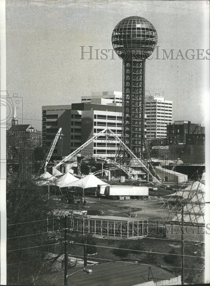 1982 Press Photo 266-foot-tall Sunsphere tower.