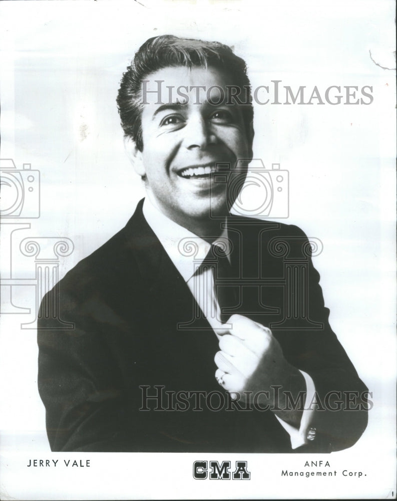 1972 Press Photo Jerry Vale Singer