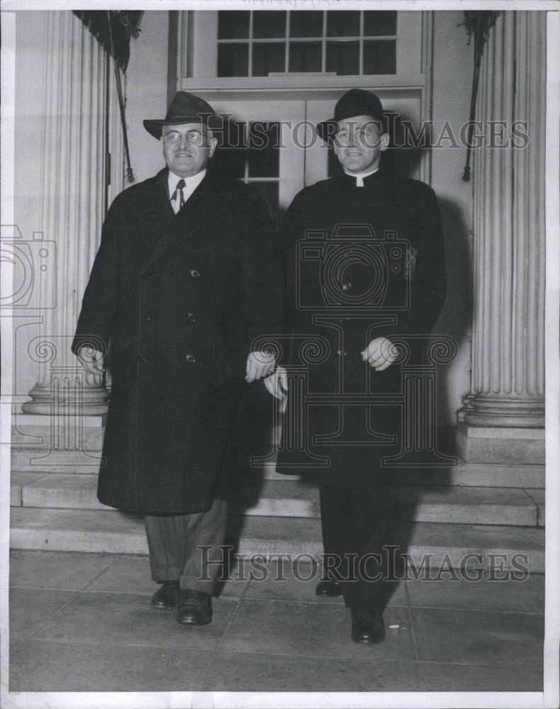 1948 Press Photo mayor von antwerp eugene truman