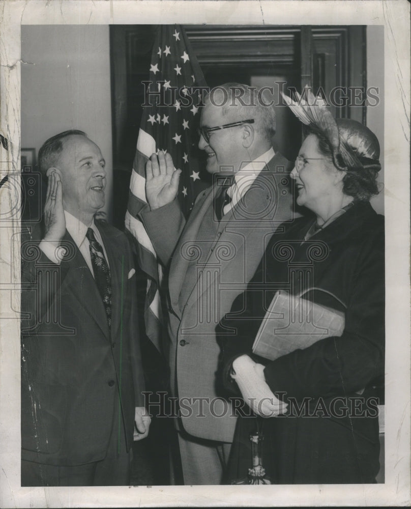 1950 Press Photo Thomas D. Leadbetter Detroit Council