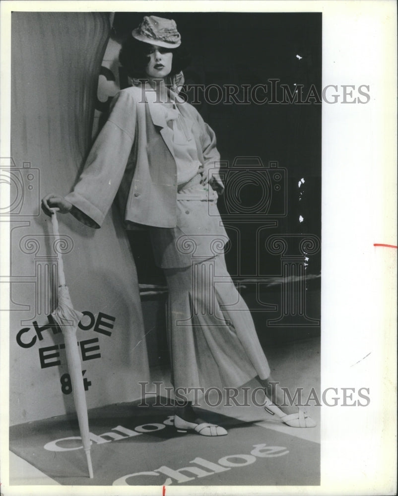 1983 Press Photo Fashion Women Paris Chloe