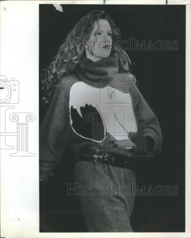 1983 Press Photo Jean-Charles de Castelbajac Fashion