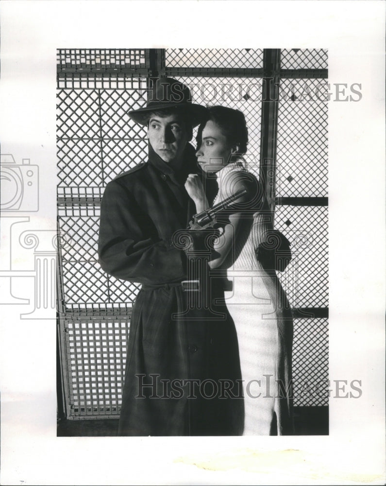 1990 Press Photo Play Stephen Trovillion Holly Wantuch