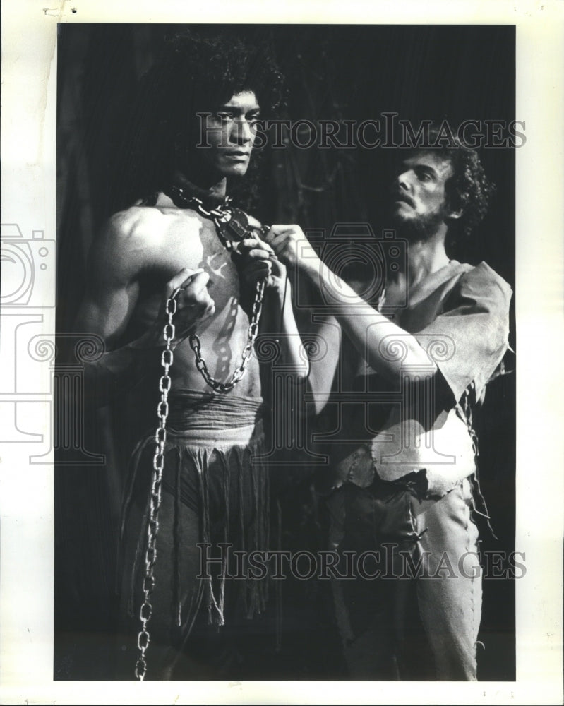 1981 Press Photo Actors John Reeger &amp; Billy Whitfield