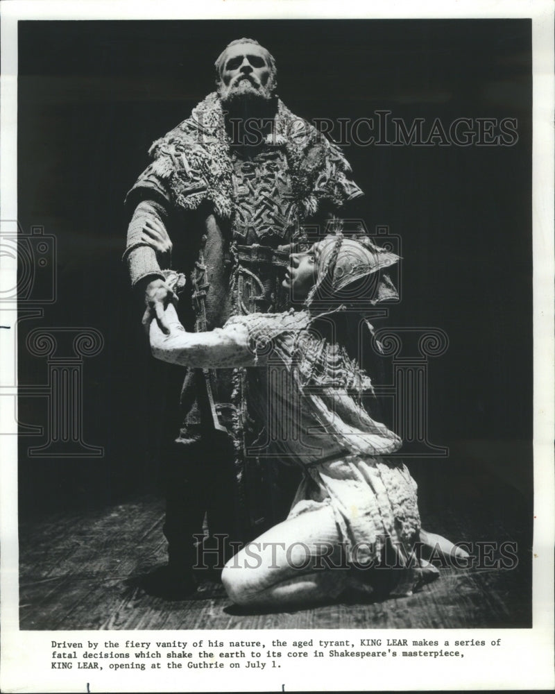 1974 Press Photo PLAY KING LEAR WILLIAM SHAKESPEARE